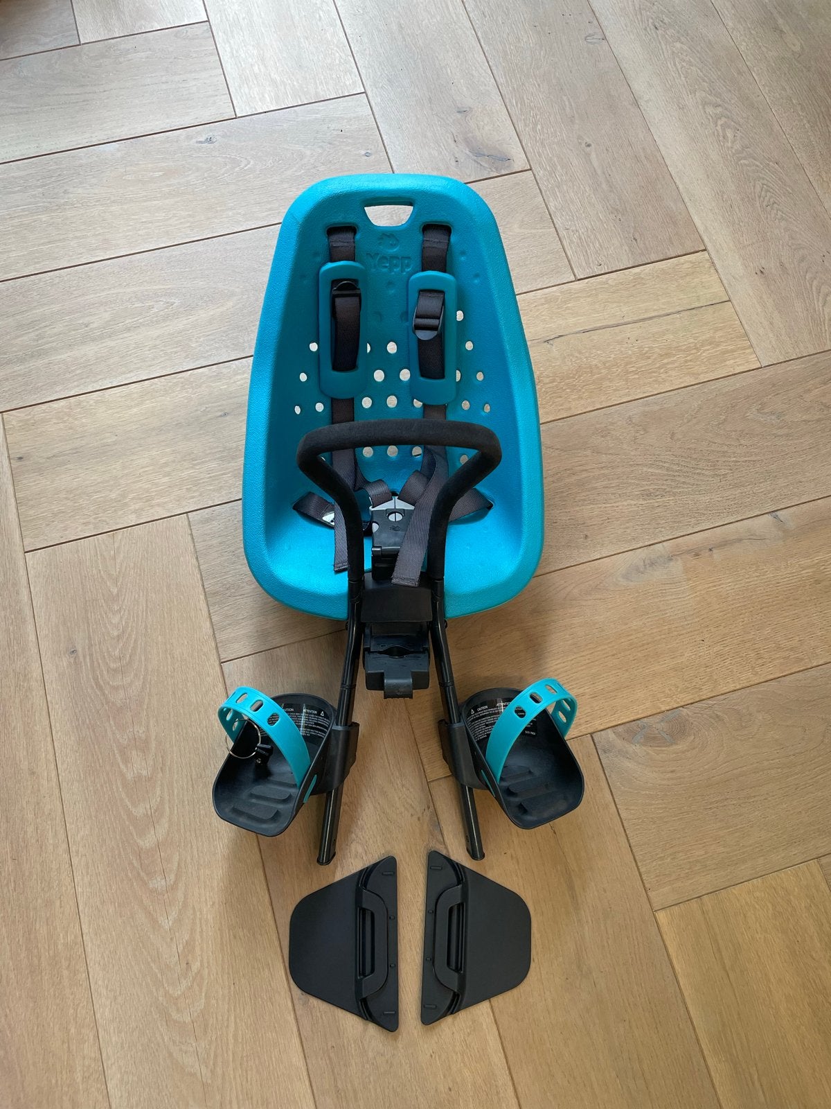 Nieuw Thule Yepp Mini Fietsstoeltje - Voorzitje - Blauw, 0 t/m 18 kg, Voorzitje, Ophalen of Verzenden, Gebruikt