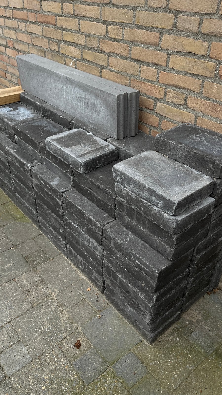 Terras stenen - TUMBELTON EXTRA 20X30X6CM COAL, Tuin en Terras, Tegels en Klinkers, Ophalen, Klinkers, Nieuw, 5 tot 10 m²