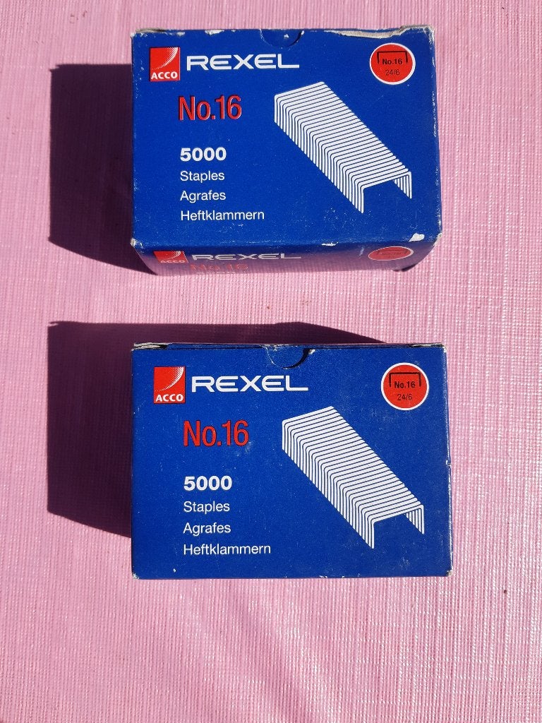2 dozen Rexel No.16 Nietjes (24/6) – 10.000 stuks (Nieuw), Ophalen of Verzenden, Nieuw