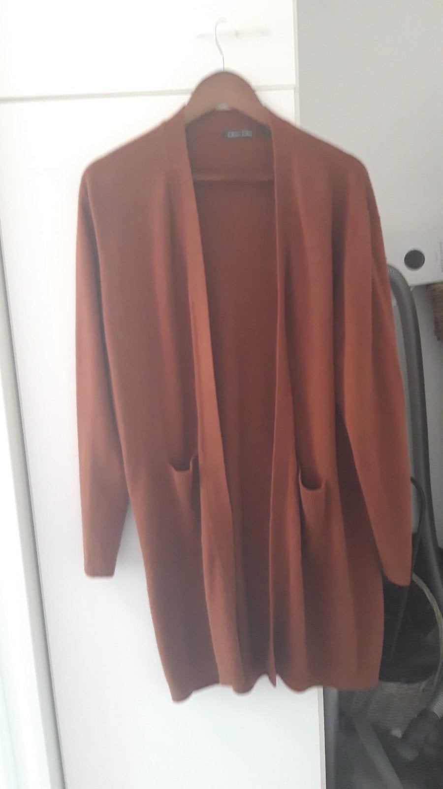 Lang Donkerbruin Vest - Cashmere Feeling - Maat XL, Ophalen, Gedragen, Maat 46/48 (XL) of groter, Bruin