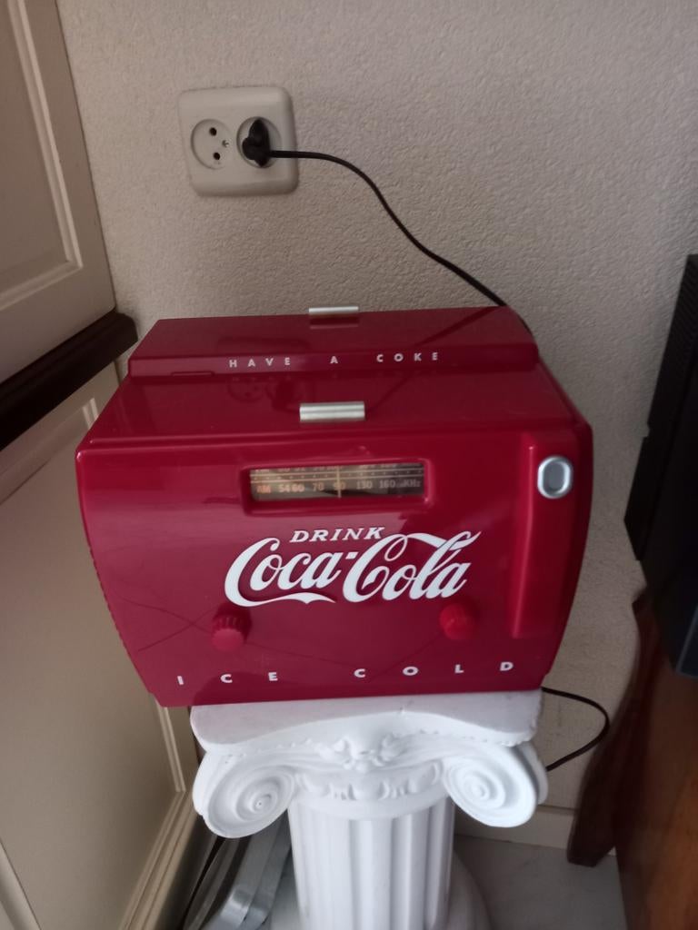 Originele Coca-Cola radio en cassette puntgaaf, Ophalen of Verzenden
