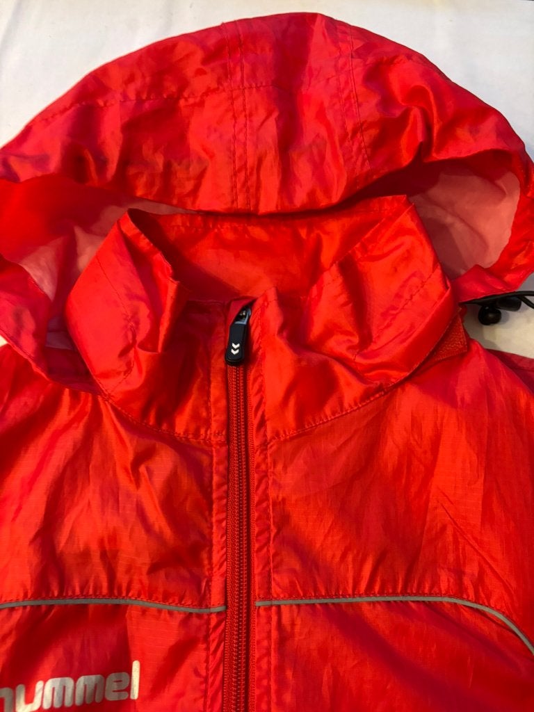 Hummel jas regenjas tussen jas rood maat 152 als nieuw!, Jongen of Meisje, Ophalen of Verzenden, Zo goed als nieuw, Hummel