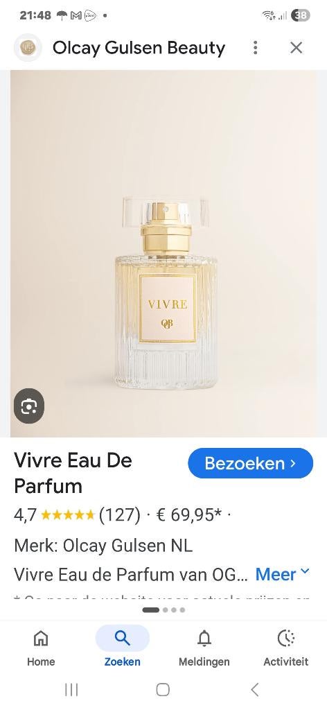 Olcay Gulsen, Vivre eau de parfum, Ophalen of Verzenden, Zo goed als nieuw
