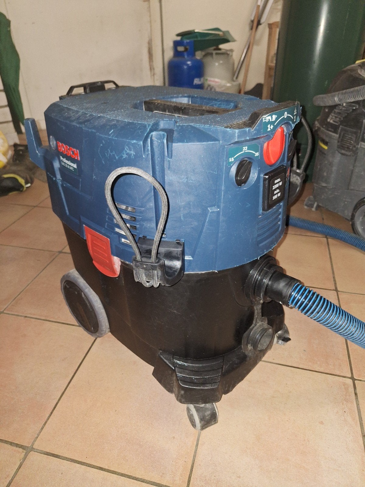 bouwstofzuiger, Bosch, Ophalen of Verzenden, Zo goed als nieuw, Industriële stofzuiger