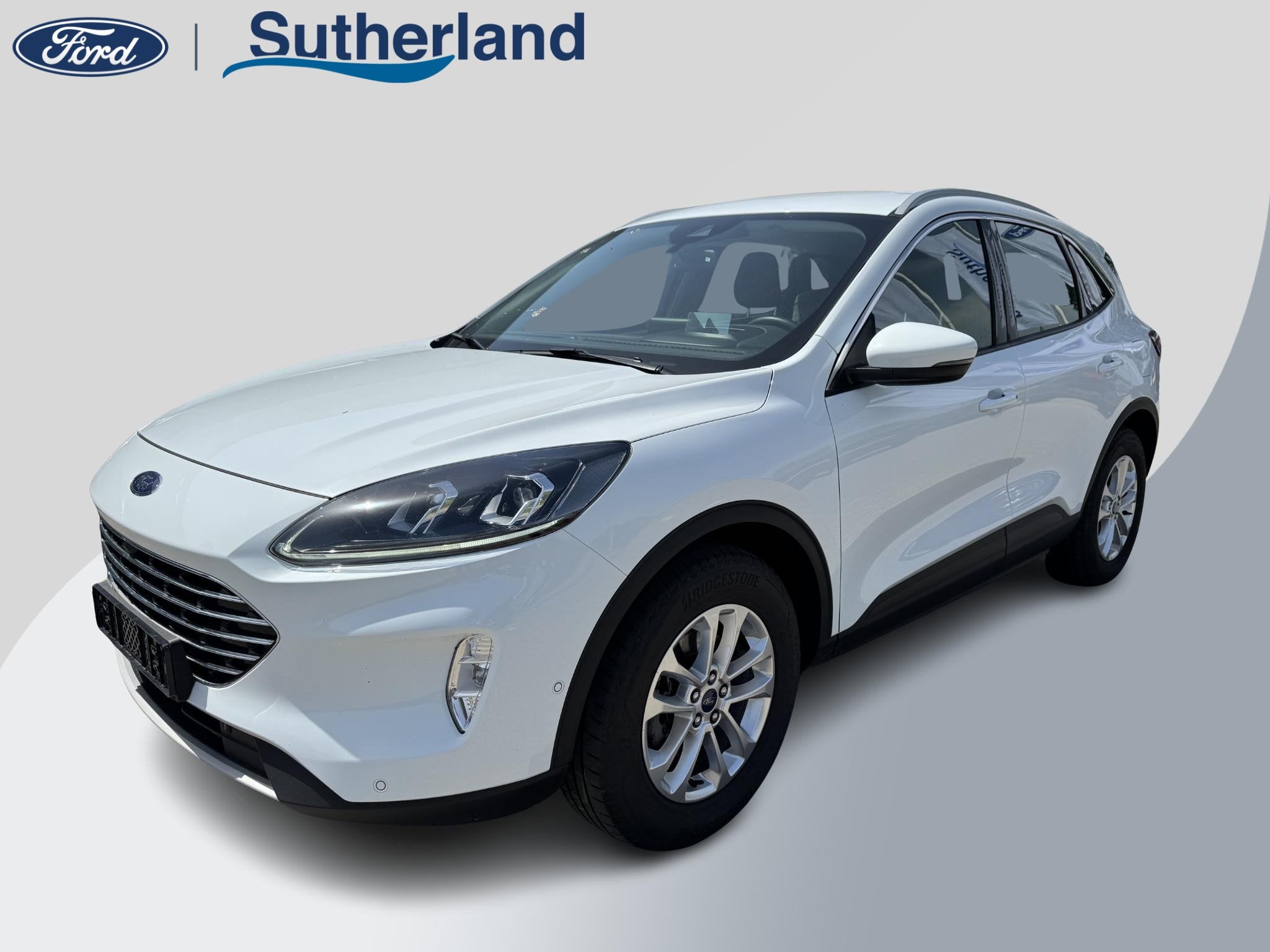 Ford Kuga 2.5 Duratec FHEV Titanium CVT 190pk | Winter Pack, Stof, Gebruikt, Zwart, Wit