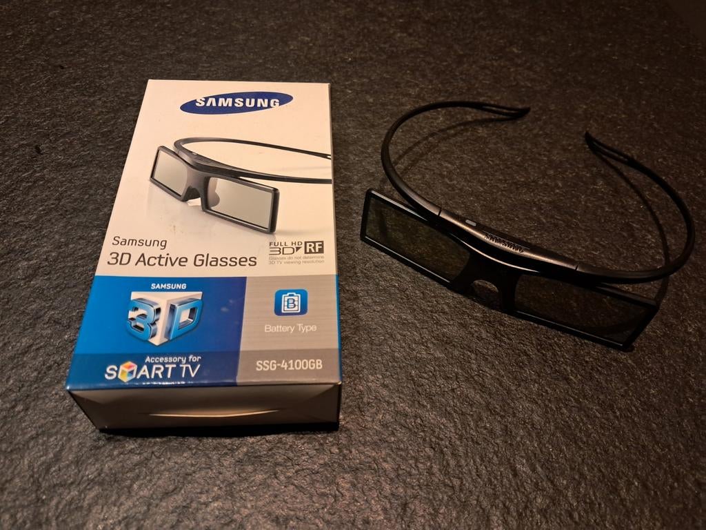 2x Samsung 3D Active Brillen SSG-4100GB voor Smart TV, Ophalen of Verzenden, Zo goed als nieuw