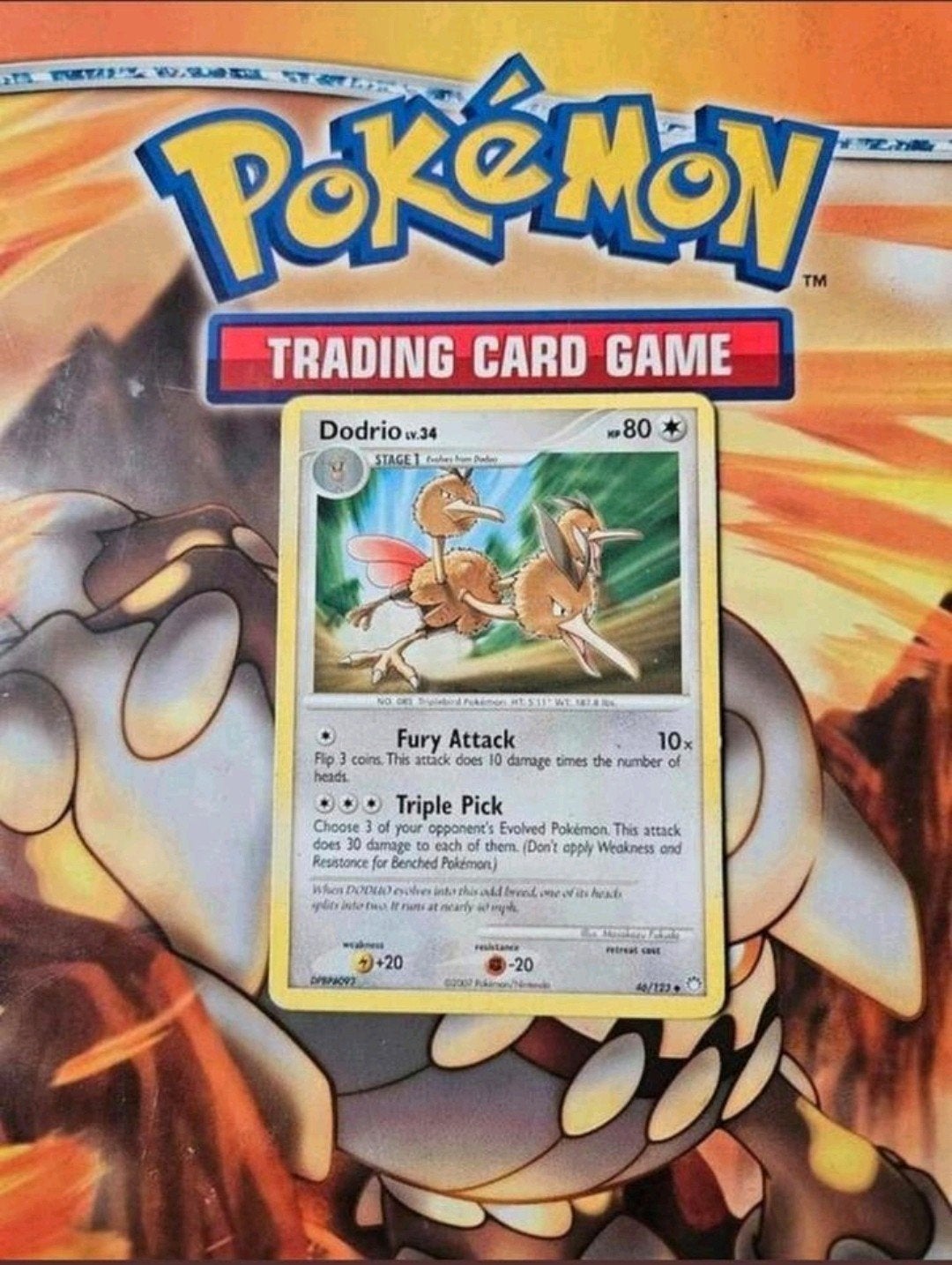 Dodrio 46/123 Diamond&Pearl Mysterious Treasures pokemon, Ophalen of Verzenden, Gebruikt, Losse kaart