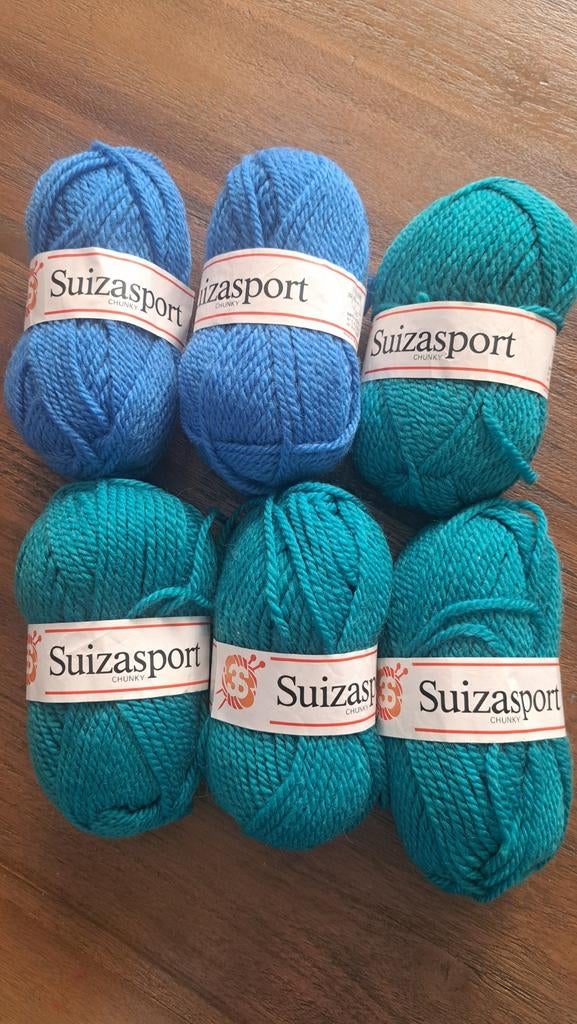 Suizasport Chunky Brei- en Haakgaren - 6 Bollen Wol, Ophalen of Verzenden, Nieuw, Breien of Haken, Wol of Garen