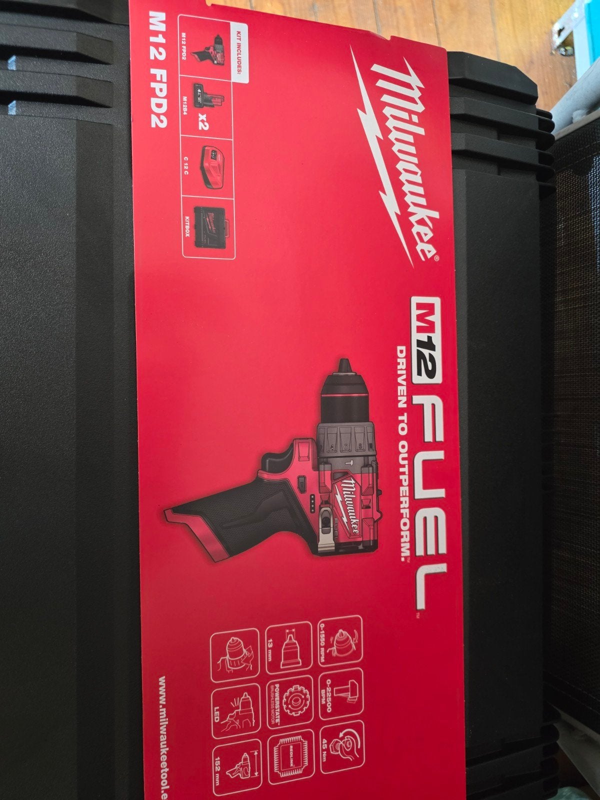 Milwaukee M12 FPD2 Boortol met accu en oplader NIEUW, Doe-het-zelf en Verbouw, Ophalen of Verzenden, Nieuw, Boor- en Schroefmachine