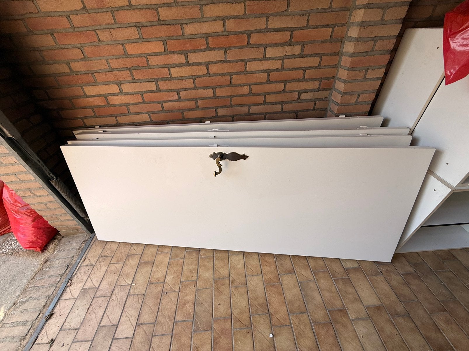5 deuren te koop ( 4 witte en 1 paneeldeur hout), Ophalen, Binnendeur, Zo goed als nieuw, 200 tot 215 cm