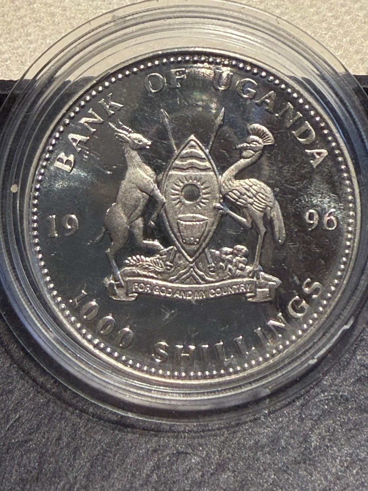 Oeganda 1000 Shillings 1996 – Overdracht Hong Kong / China, Verzenden, Overige landen, Losse munt