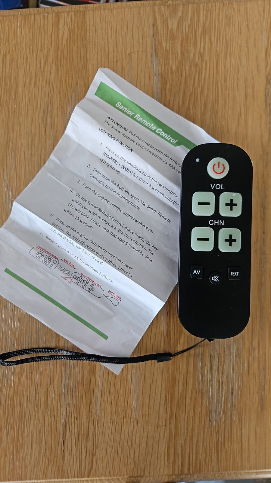 Senior remote control afstandbediening universeel, Ophalen of Verzenden, Zo goed als nieuw