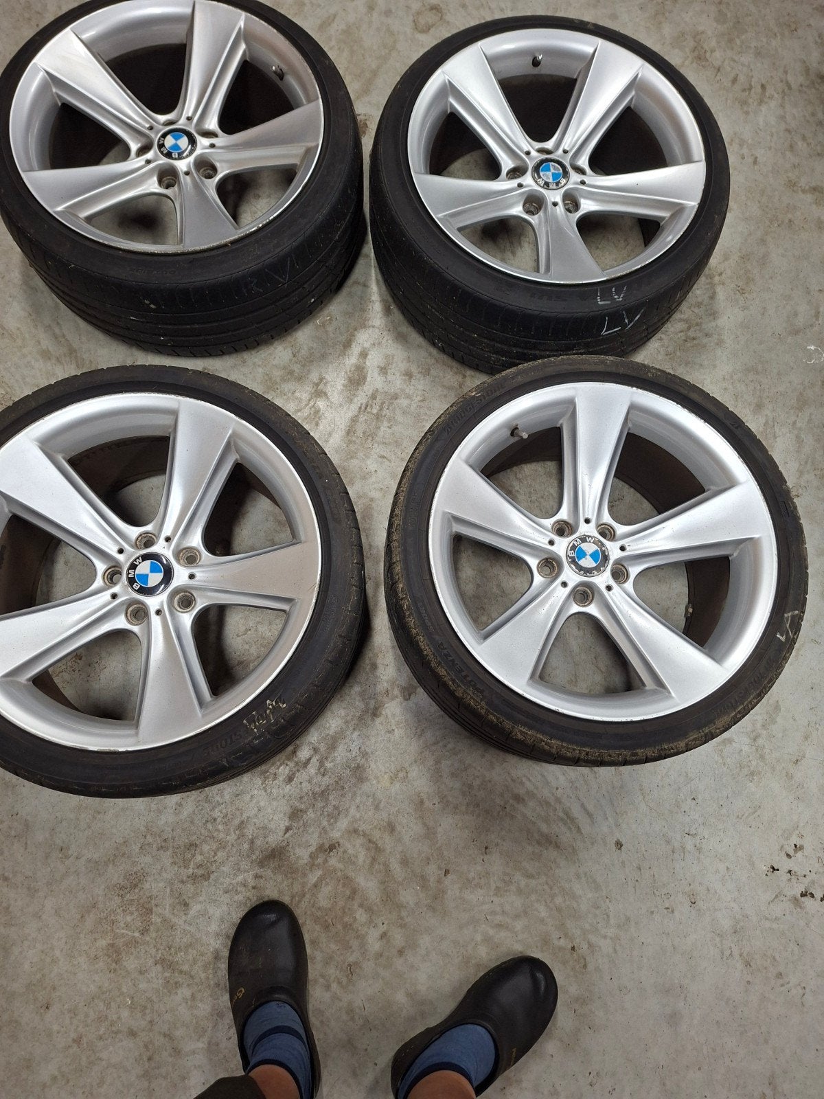 BMW 19 inch velgen met zomerbanden - 275/30R19 en 245/35ZR19, Gebruikt, 275 mm, Banden en Velgen, Personenwagen