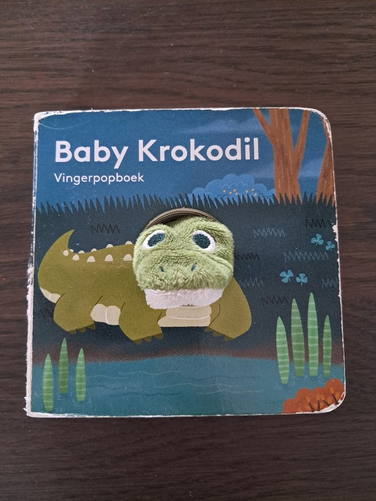 K312 Vingerpopboekje: Baby Krokodil, Ophalen of Verzenden, Gebruikt, Overige typen