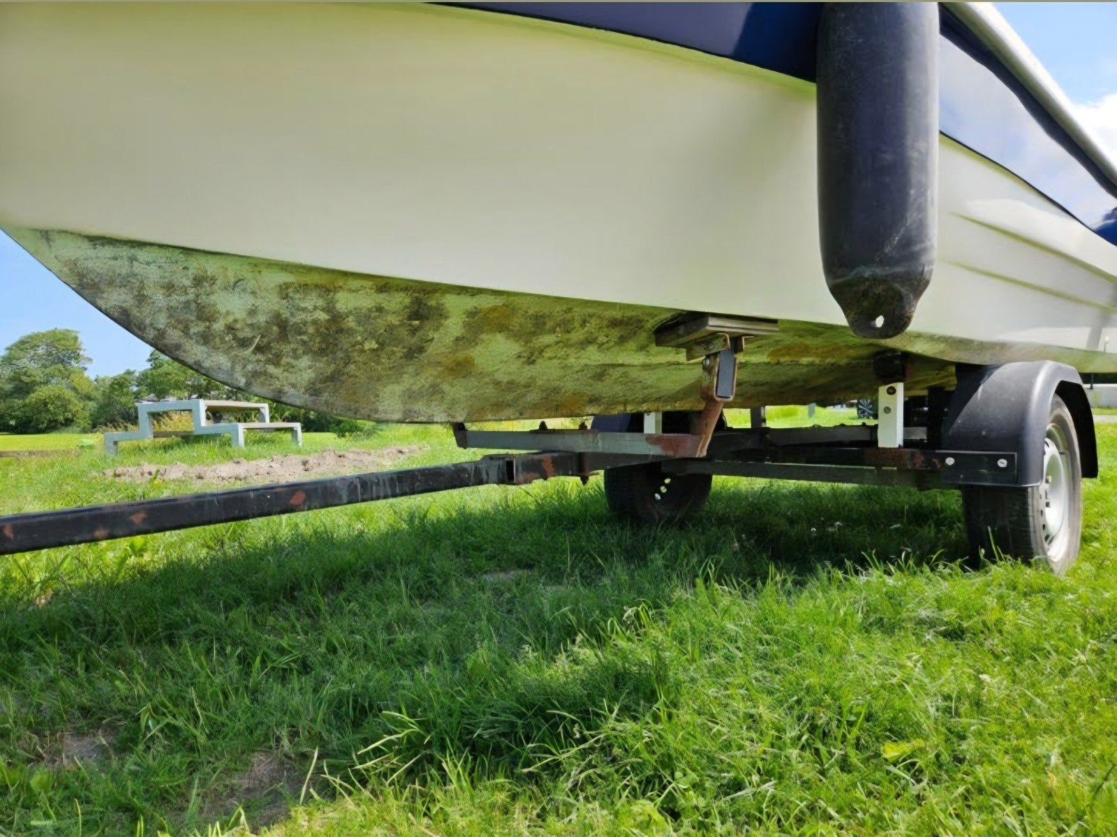Selva Polyester Motorboot met 8 pk 4-takt motor en trailer, Watersport en Boten, Motorboten en Motorjachten, Ophalen