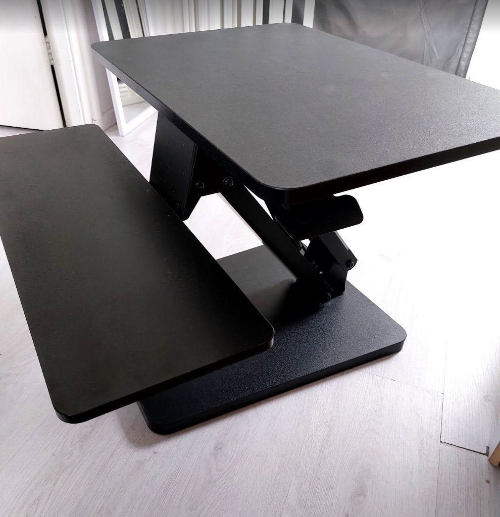 UPdesk One | Gasveer Zit-Sta Verhoger / bureau, Ophalen, 62 cm, Zo goed als nieuw, Overige merken