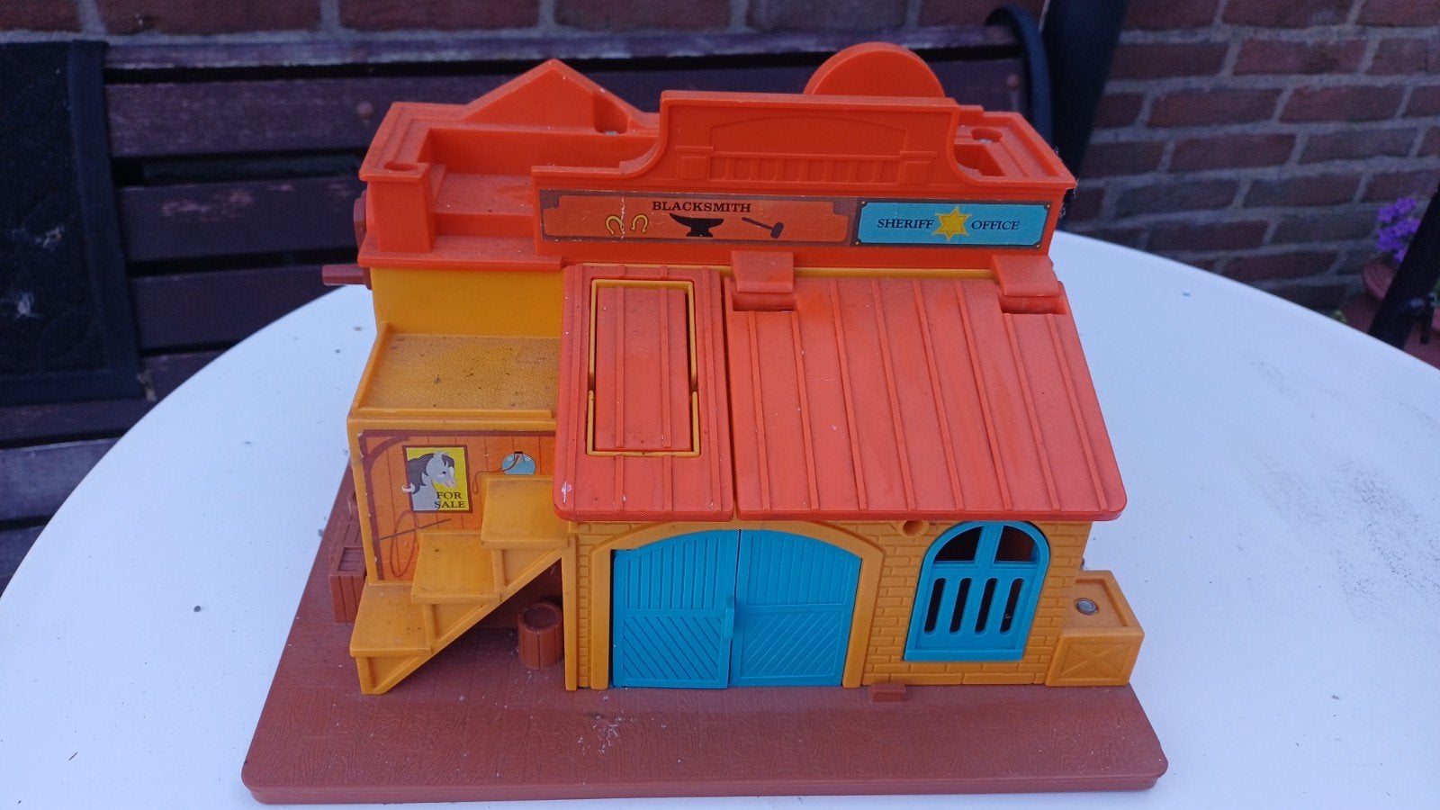 vintage fisher price western town, Kinderen en Baby's, Ophalen of Verzenden, Gebruikt, Speelset
