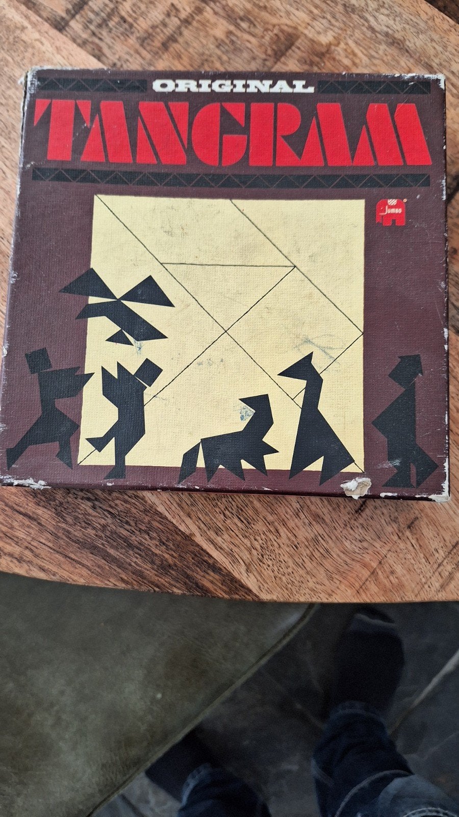 Origineel Tangram Puzzelspel van Jumbo, Een of twee spelers, Ophalen of Verzenden, Gebruikt, Jumbo