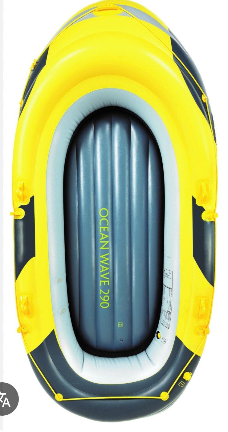 Opblaasbare 3-persoons rubberboot inclusief peddels, Ophalen of Verzenden