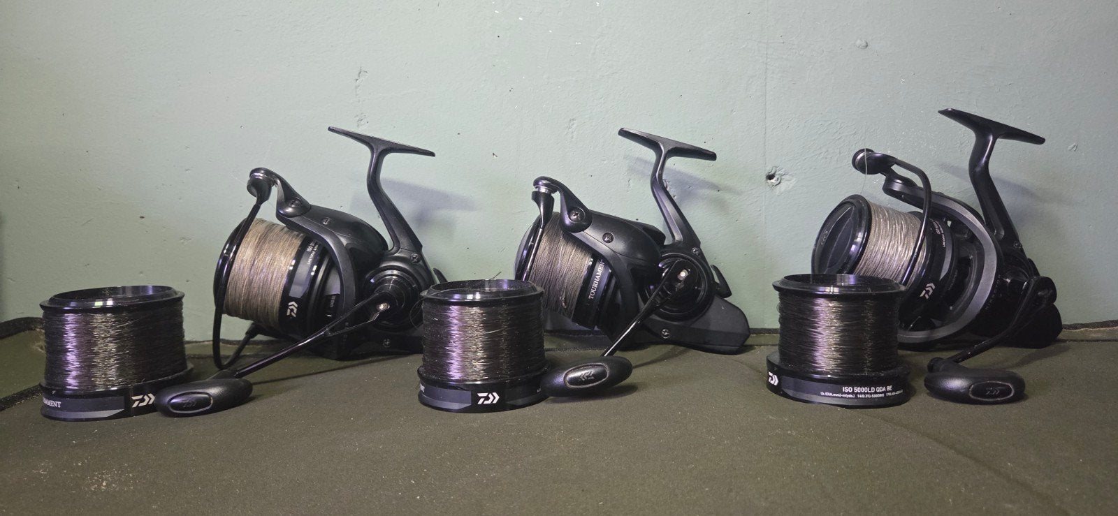 Daiwa Tournament iso 5000 LD QDA be Molens (3 stuks), Ophalen of Verzenden, Zo goed als nieuw, Molen