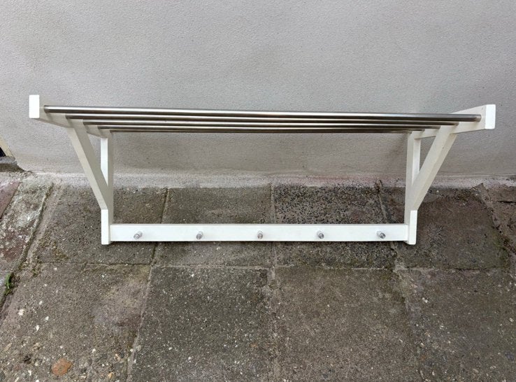 Witte wandkapstok, Ophalen, Gebruikt