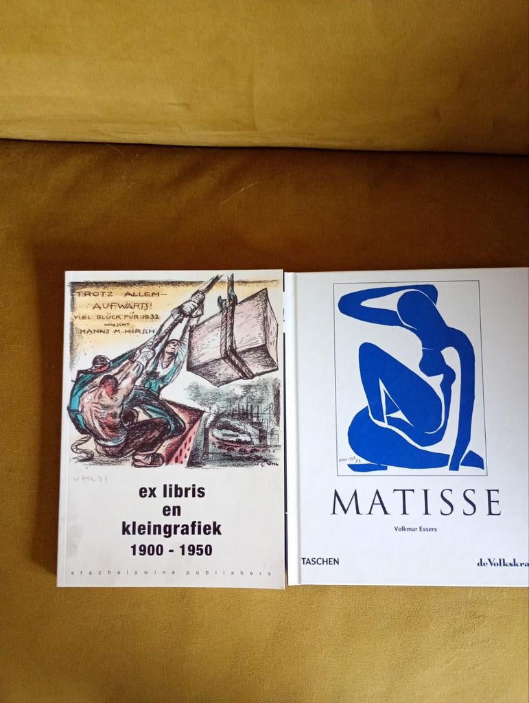 Kunstboeken: Ex Libris & Kleingrafiek 1900-1950 en Matisse, Ophalen of Verzenden, Zo goed als nieuw, Grafische vormgeving, Volkmar Essers