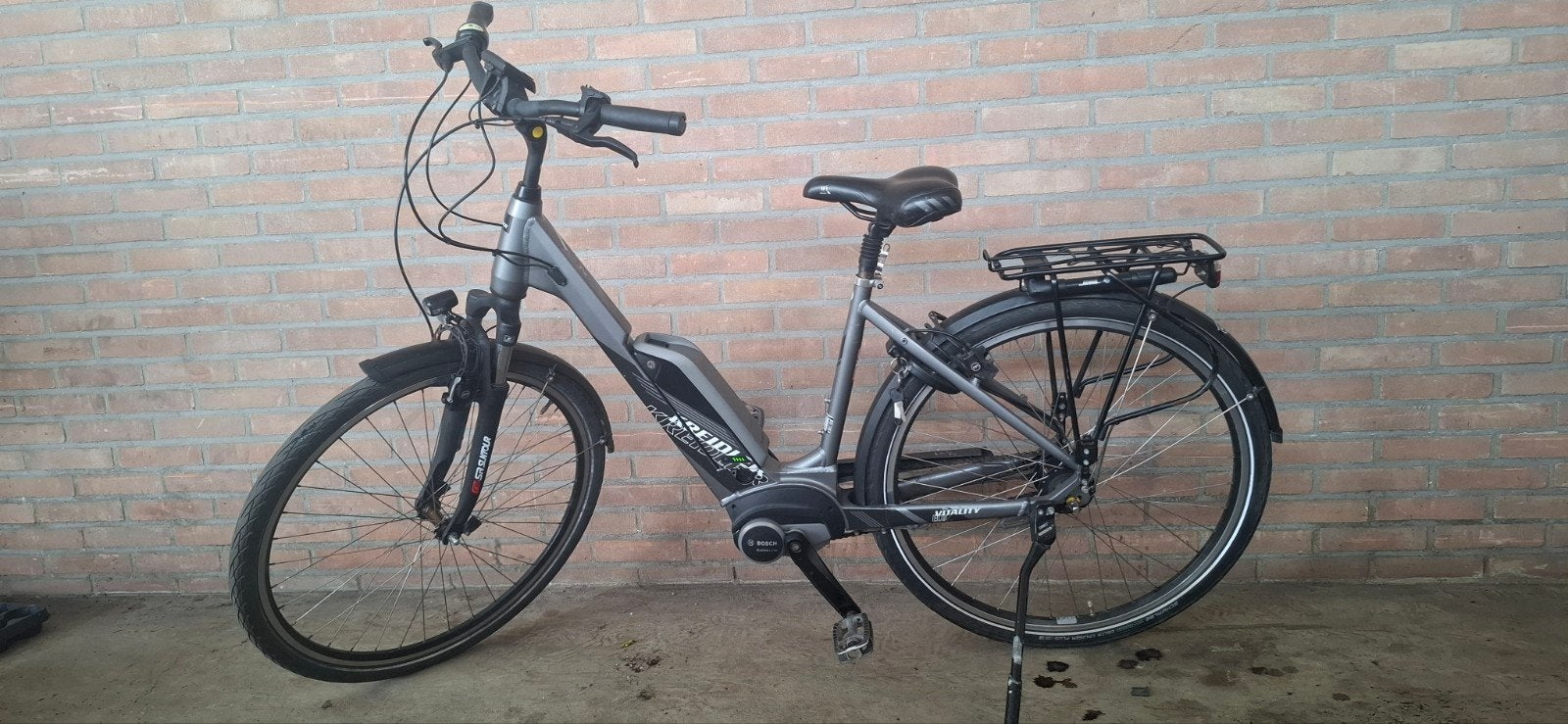 Damesfiets met Bosch middenmotor, Gebruikt, 47 tot 51 cm, 50 km per accu of meer, Ophalen