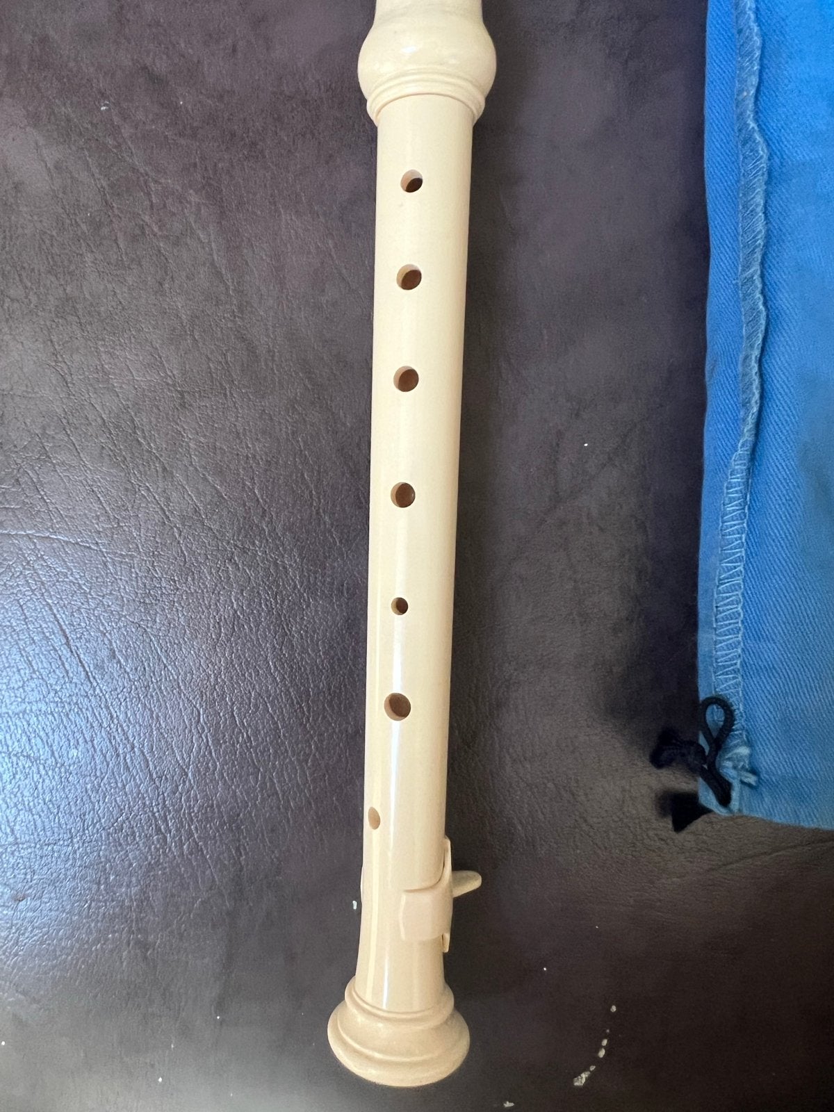 Sopraan blokfluit met hoesje - Aulos, Muziek en Instrumenten, Blaasinstrumenten | Blokfluiten, Ophalen of Verzenden, Gebruikt