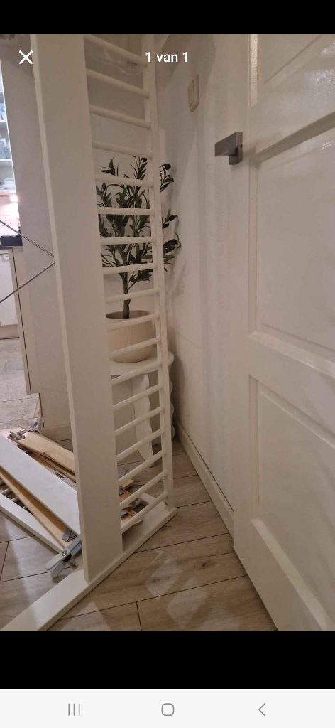 Peuterbed ikea met hekje wit, Kinderen en Baby's, Ophalen, Gebruikt, 70 tot 85 cm, 140 tot 160 cm
