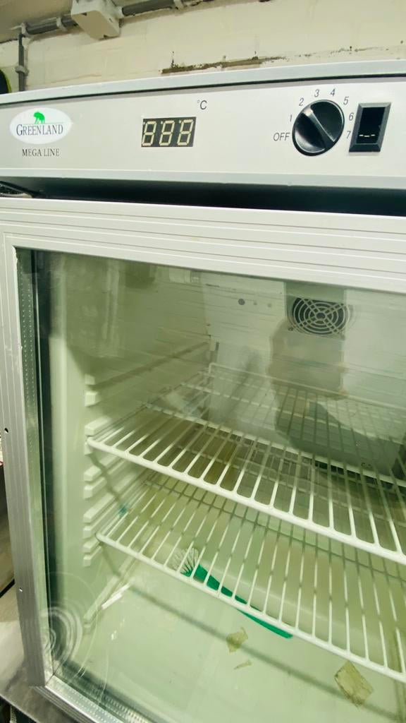 Glasdeur koelkast, Ophalen, Zo goed als nieuw, 60 tot 90 cm, 160 cm of meer