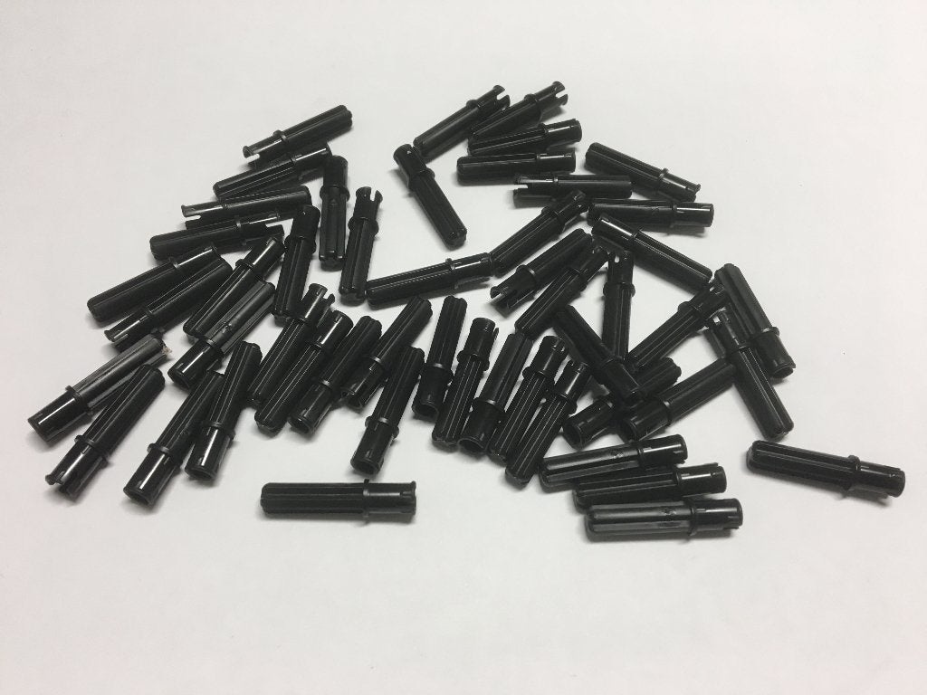 Partij 50x nieuwe zwarte Lego Technic axle pin 3L, Overige thema's, Lego, Nieuw, Ophalen of Verzenden