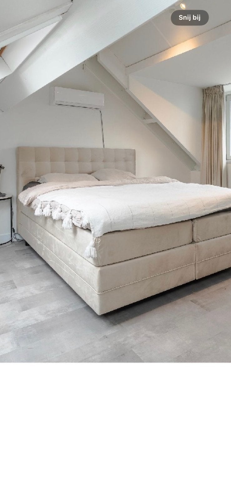 Boxspring 180x210 Goossens, Ophalen, 210 cm, Tweepersoons, Zo goed als nieuw