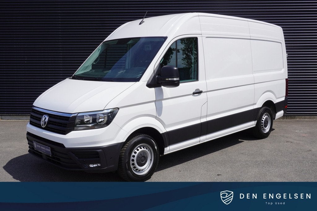 Volkswagen Crafter 140pk Camera Parkeersensoren Apple Carpla, Auto's, Voorwielaandrijving, Stof, Gebruikt, Euro 6