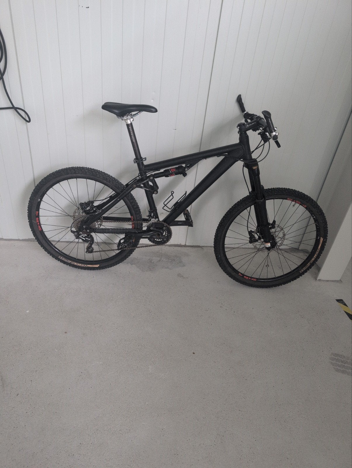 Zwarte Full Suspension Mountainbike - Goede Staat, Ophalen of Verzenden, Zo goed als nieuw, Schijfrem