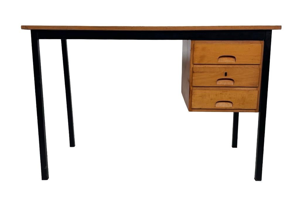 Vintage Bureau Jaren 60 Design Werkplek met lades, Ophalen, Vintage bureau, Vintage bureau, Vintage bureau