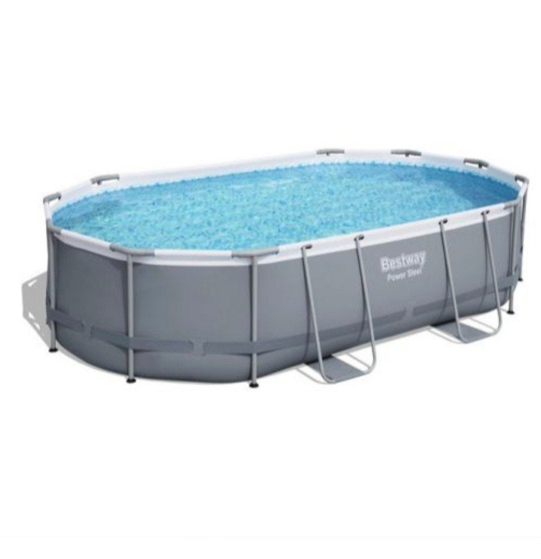 Bestway Power Steel Zwembad met Zandfilterpomp, Ophalen, Gebruikt, 200 tot 300 cm, 80 tot 120 cm