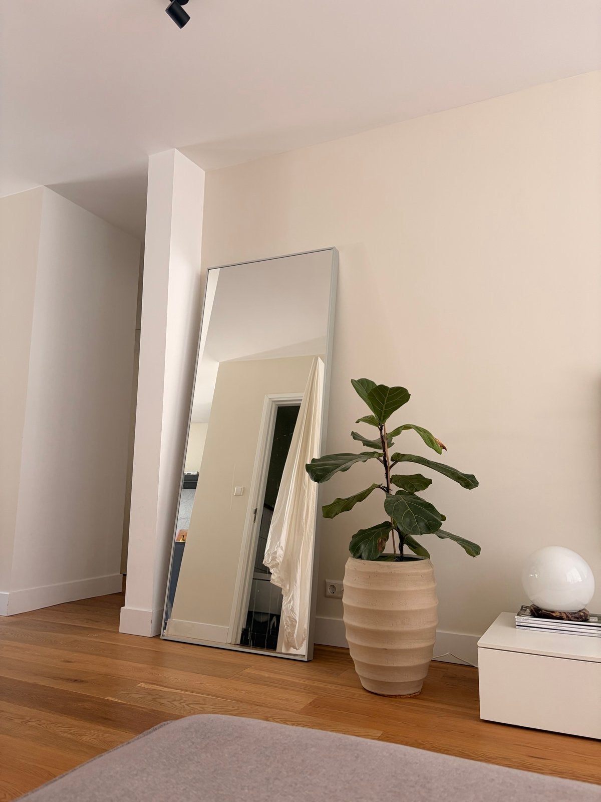 Ikea Hovet spiegel 196x78 cm - Licht beschadigd, Huis en Inrichting, Woonaccessoires | Spiegels, Ophalen, Gebruikt, 75 tot 100 cm