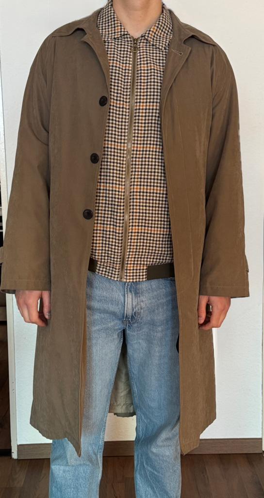 Hugo Boss Bruine Trenchcoat - Maat L - Perfecte Staat, Kleding | Heren, Ophalen of Verzenden, Zo goed als nieuw, Maat 52/54 (L)