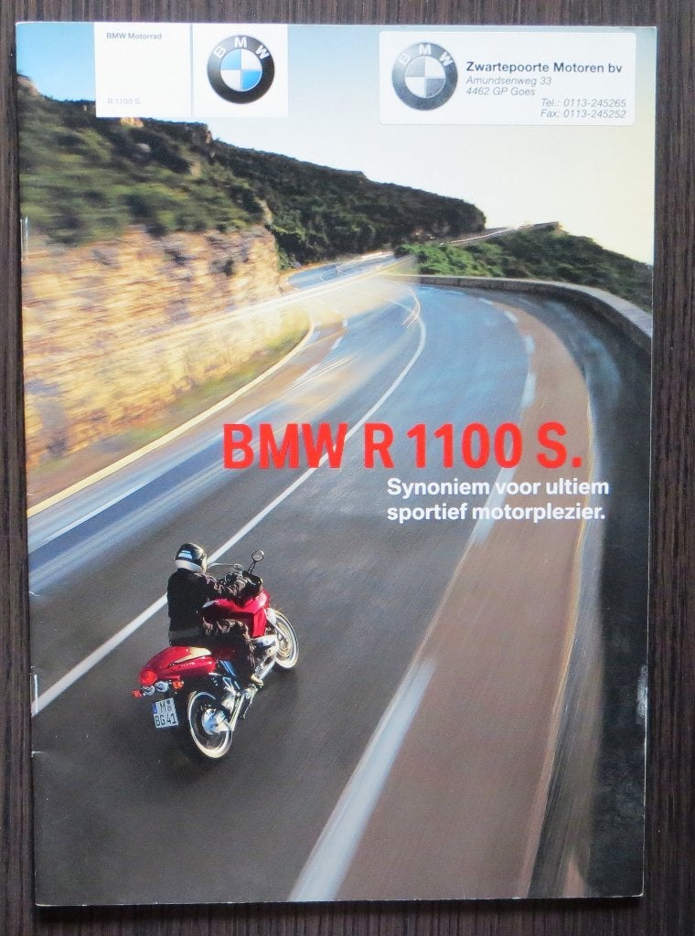 Folder BMW R 1100 S - 2003 - 32 blz (Nederlands) # Boxer Cup, Motoren, Handleidingen en Instructieboekjes, Verzenden, BMW