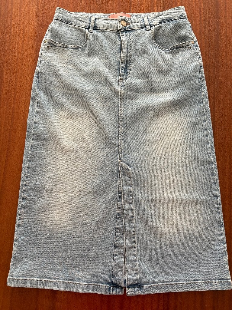 lange spijker rok Parami maat 38, Kleding | Dames, Maat 38/40 (M), Blauw, Ophalen of Verzenden, Zo goed als nieuw
