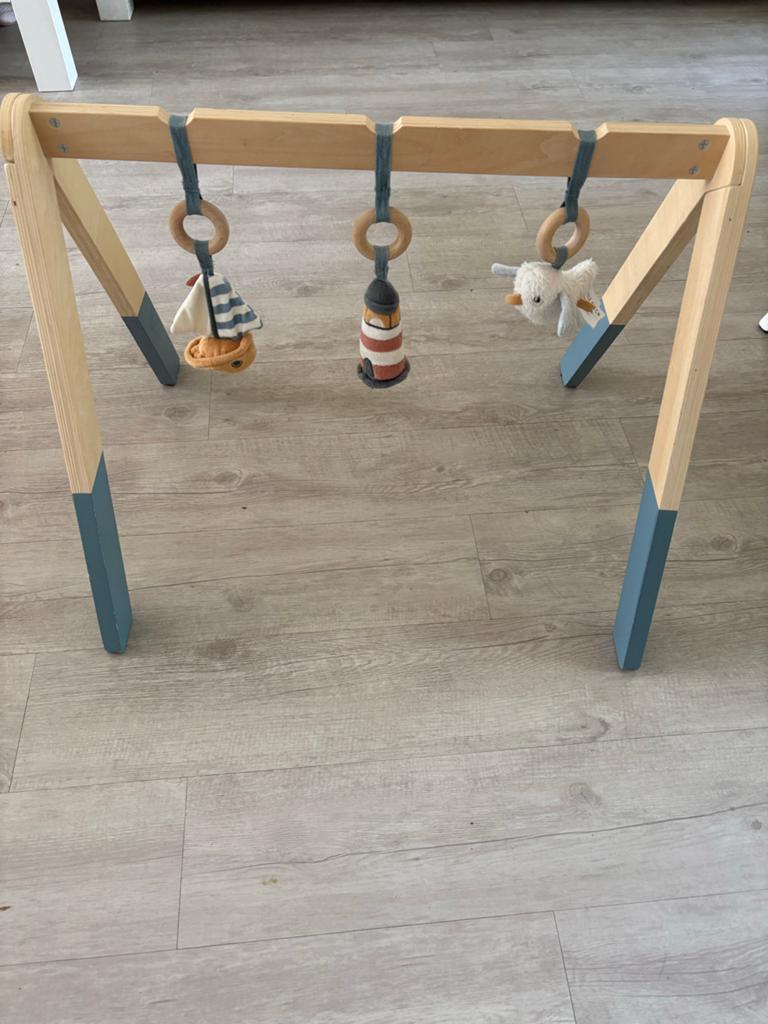 Little Dutch Houten Babygym, Blauw, Ophalen, Zo goed als nieuw, Babygym