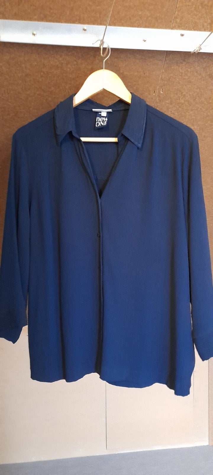 Donkerblauwe blouse Street One maat 42, Blauw, Ophalen of Verzenden, Zo goed als nieuw, Maat 42/44 (L)
