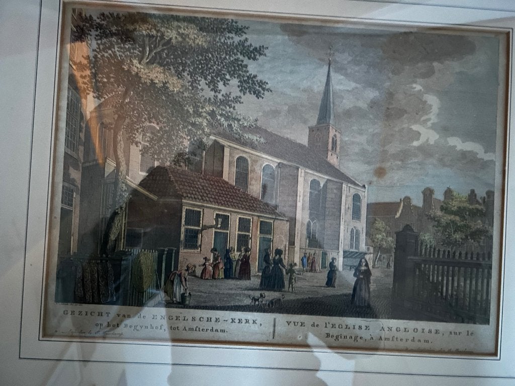 Kopergravure Amsterdam, Antiek en Kunst, Kunst | Etsen en Gravures, 30 cm, Architectuur, Ophalen of Verzenden, Gravure