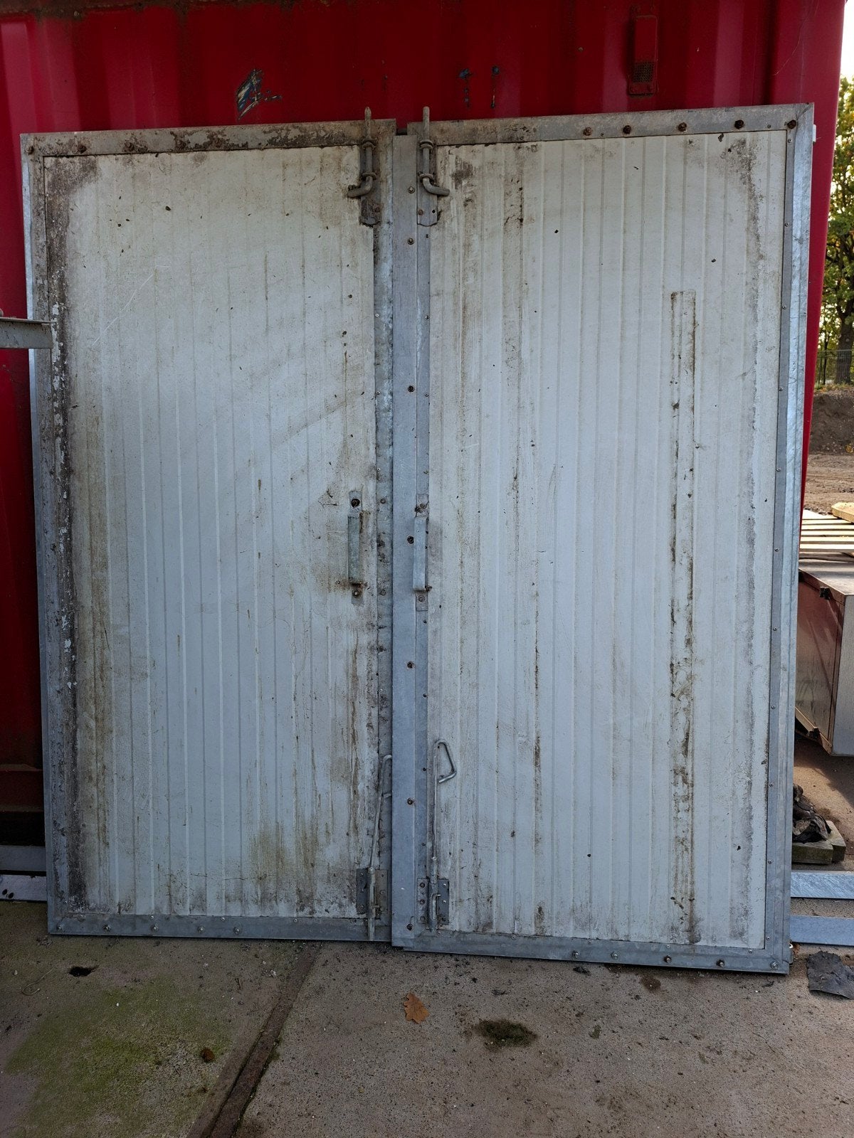 Staldeuren, dubbele deur, garagedeur, Ophalen, Gebruikt, 200 cm of meer, 150 tot 200 cm