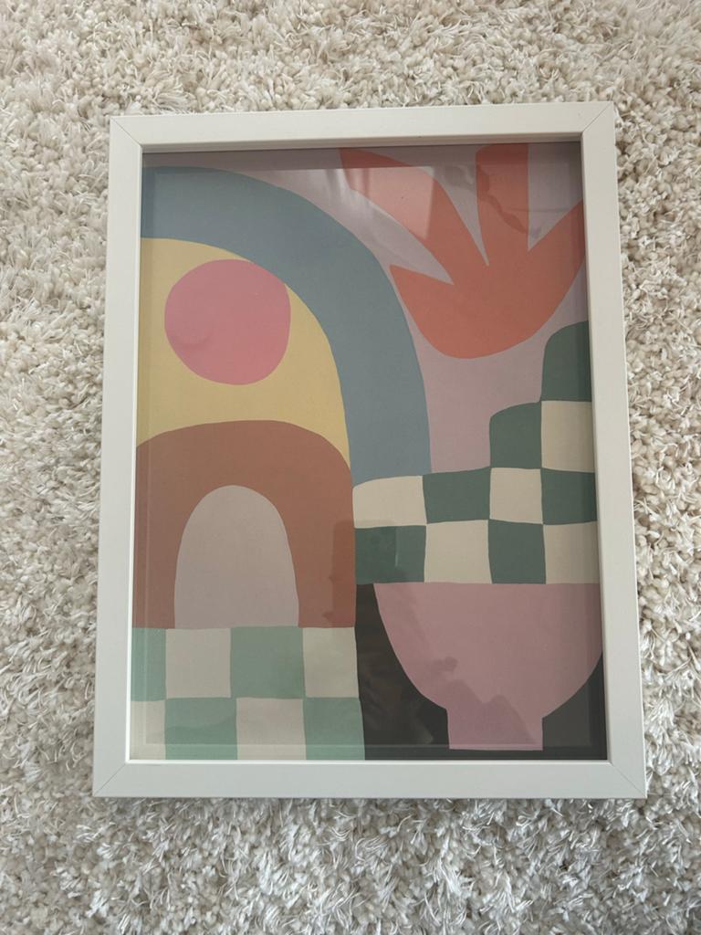 Picture frame with abstract design print, Ophalen, Minder dan 50 cm, Minder dan 50 cm, Print