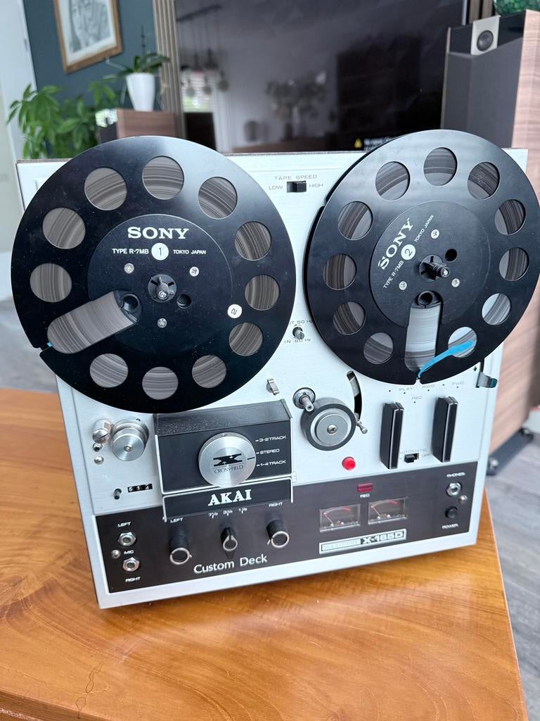 Bandrecorder Akai X-165D, Ophalen, Bandrecorder, Met stofkap