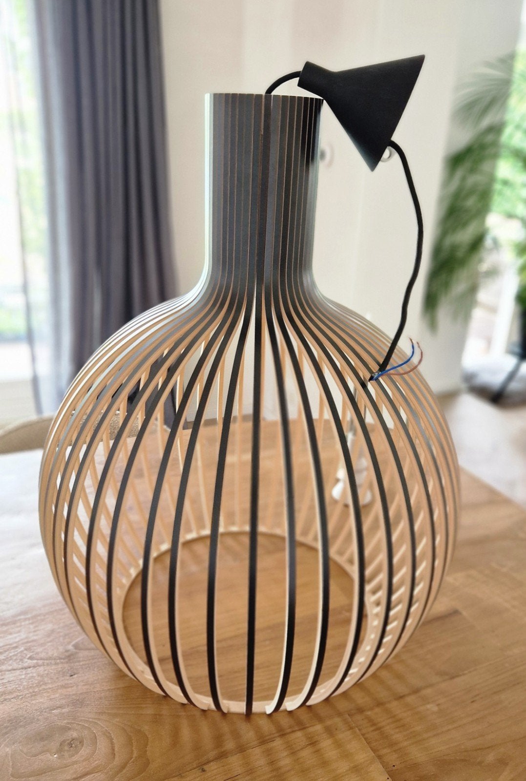 Secto design octo hanglamp 4240 zwart, Huis en Inrichting, Lampen | Hanglampen, Ophalen, Hout, Minder dan 50 cm