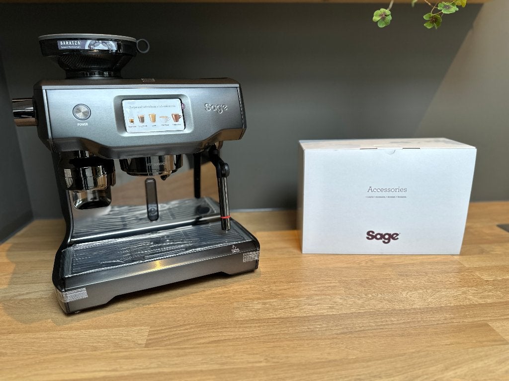Sage Oracle Touch Noir (Limited Edition) Espresso Garantie, Espresso apparaat, 10 kopjes of meer, Zo goed als nieuw, Afneembaar waterreservoir