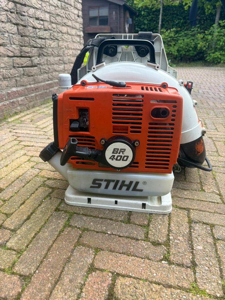Stihl BR 400 Bladblazer - Krachtige Ruggedragen Benzine, Tuin en Terras, Bladblazers, Ophalen, Gebruikt, Benzine, Ruggedragen