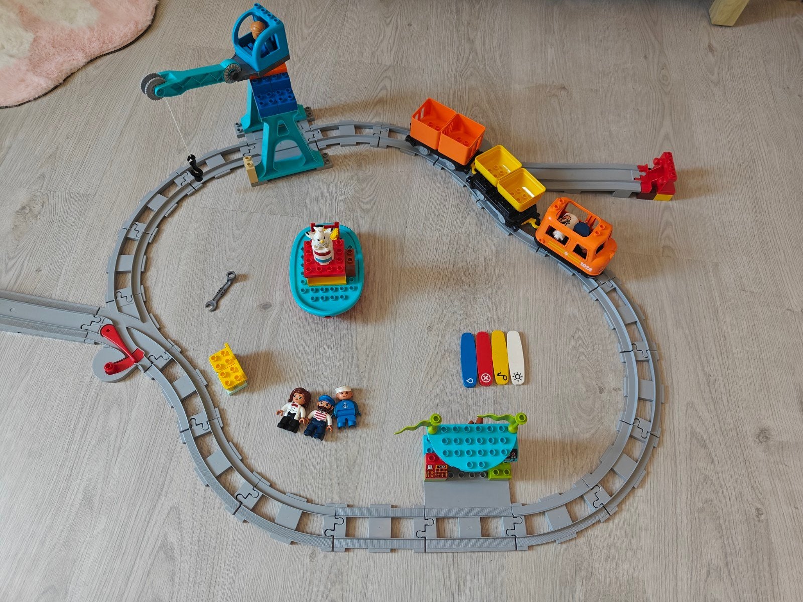 duplo treinbaan goederentrein 10875, Ophalen of Verzenden, Gebruikt